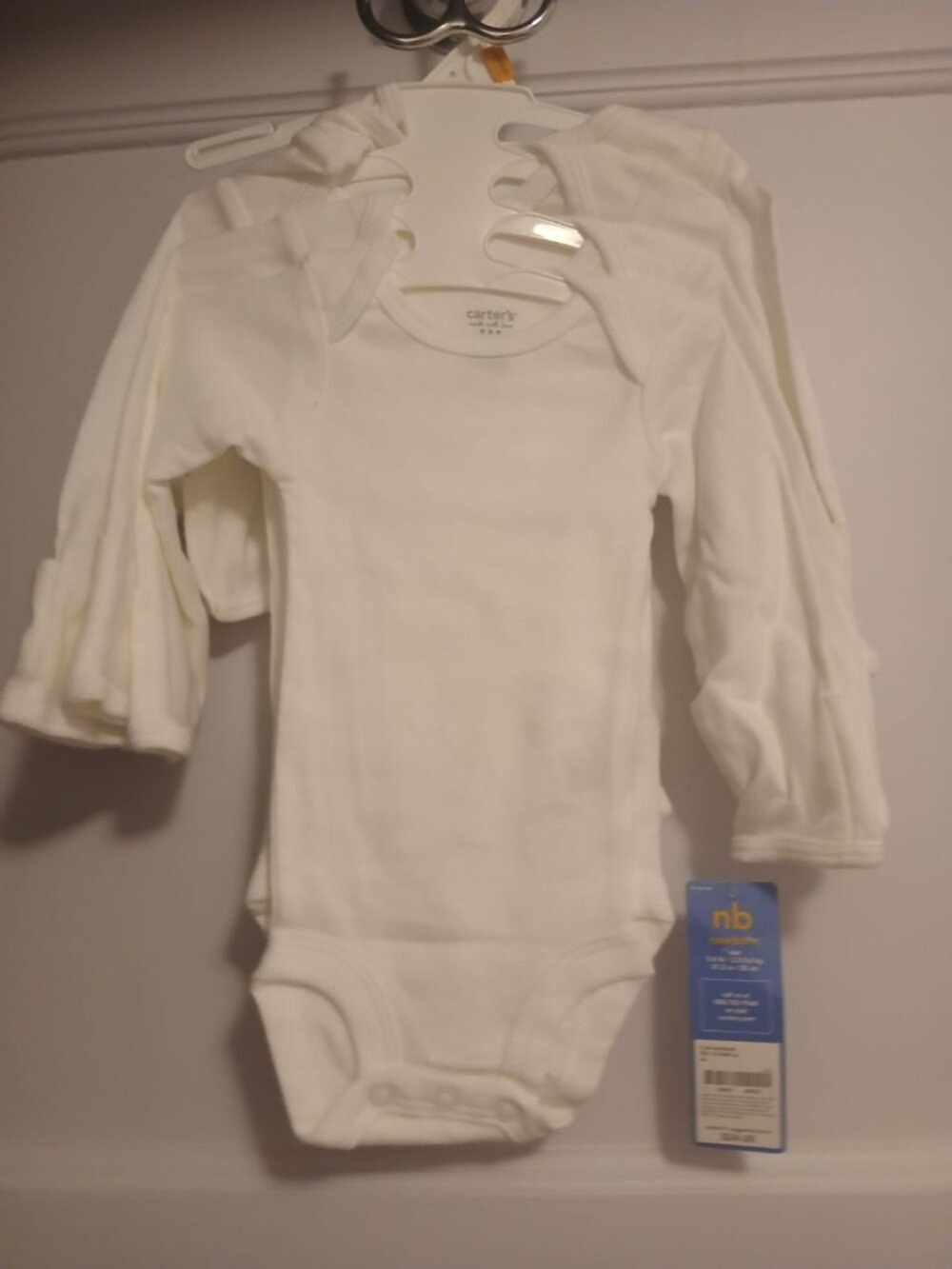 Carters Newborn Body Suit 4 Pack NWT